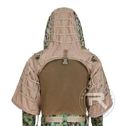 Ghillie tactique type Viper Hood - Tan / One Size