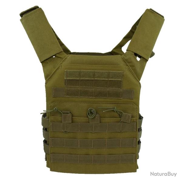Gilet Porte Plaque type JPC - Vert
