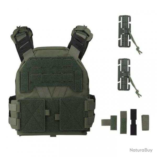 Gilet Porte-Plaque low profile Bravo - Ranger Green