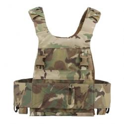 Gilet Porte-Plaque Slick Modulaire - Multicam