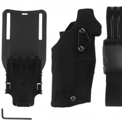 Holster pour Glock 17/18 Type Safari - Noir