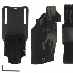 Holster pour Glock 17/18 Type Safari - Multicam Noir