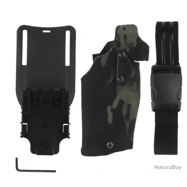 Holster Glock Type Safari - Droitier - Multicam Noir