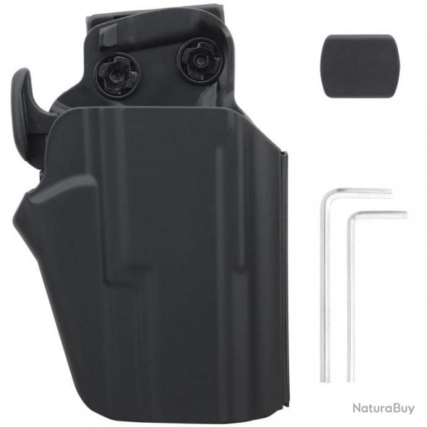 Holster Universel Compatible Beretta, Sig Sauer, CZ, et Plus - Noir