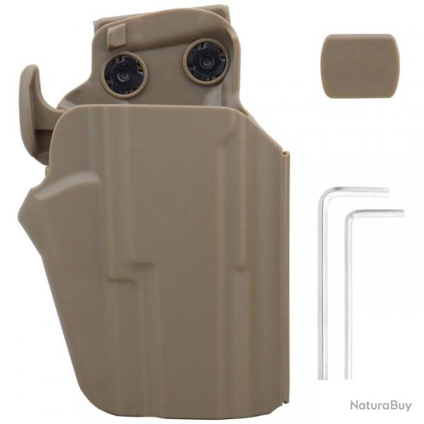 Holster Universel Compatible Beretta, Sig Sauer, CZ, et Plus - Tan