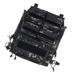 IDOGEAR Panneau arrière tactique multi-poches - Multicam noir
