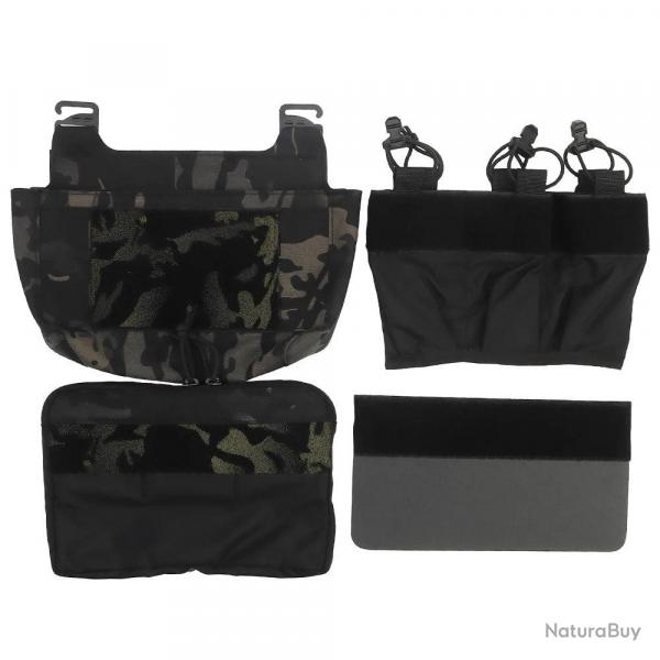 Kit complet poche kangourou - Multicam noir