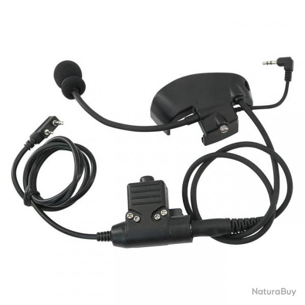 Kit Microphone Externe pour Casque Type Impact Sport - Kenwood - Noir