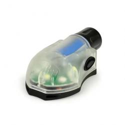 Lampe Stroboscopique De Casque type MANTA - Noir - Lumière verte