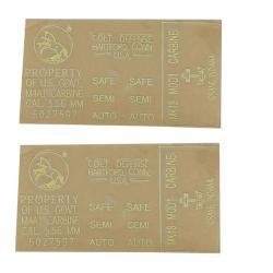Marquage Relief adhésif en métal pour M4A1 - Or