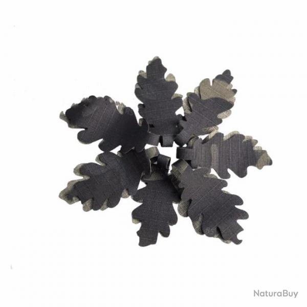 Pack de feuilles factices camouflage - Multicam noir / 15 Pieces