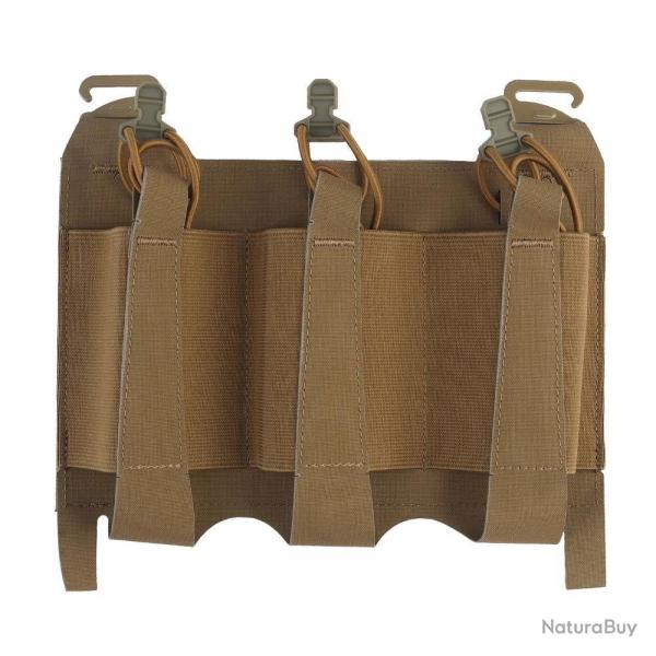 Panneau avant triple porte-chargeur lastique - Tan