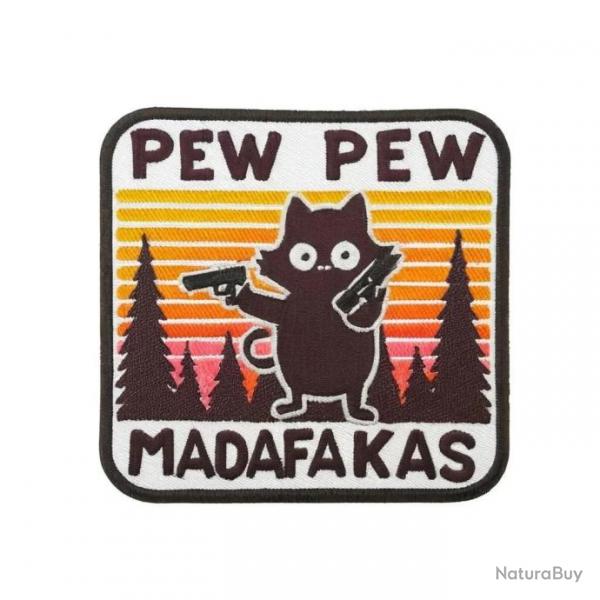 Patch "Pew Pew Madafakas !" - Nylon Orange