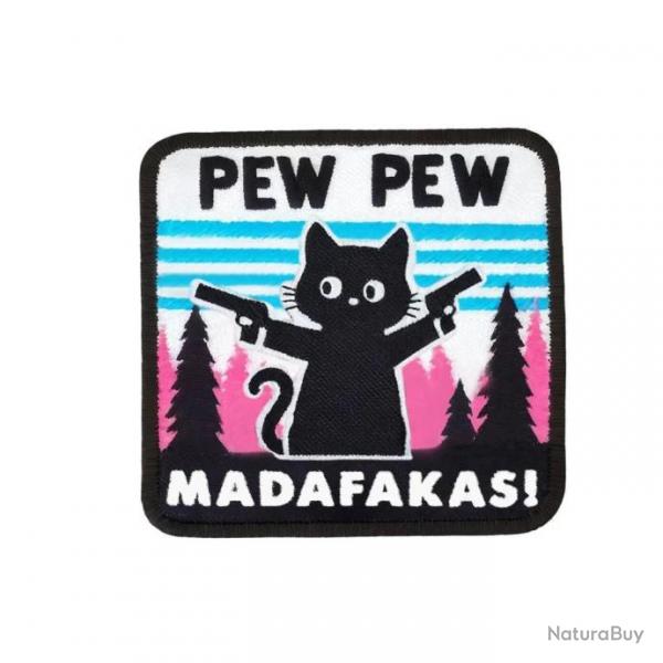 Patch "Pew Pew Madafakas !" - Nylon Blanc