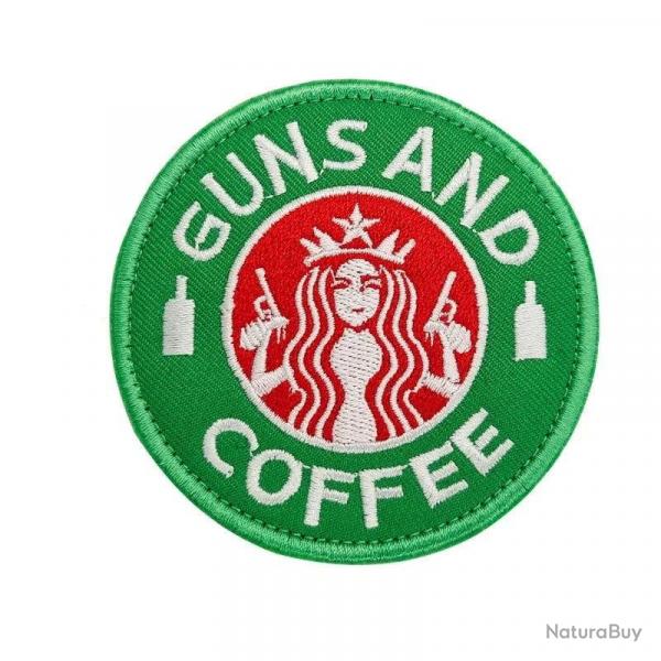 Patch Nylon I Love Guns - Vert / Rouge