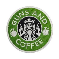 Patch Nylon I Love Guns - Vert / Noir
