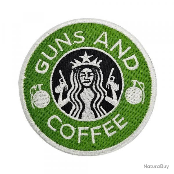 Patch Nylon I Love Guns - Vert / Noir