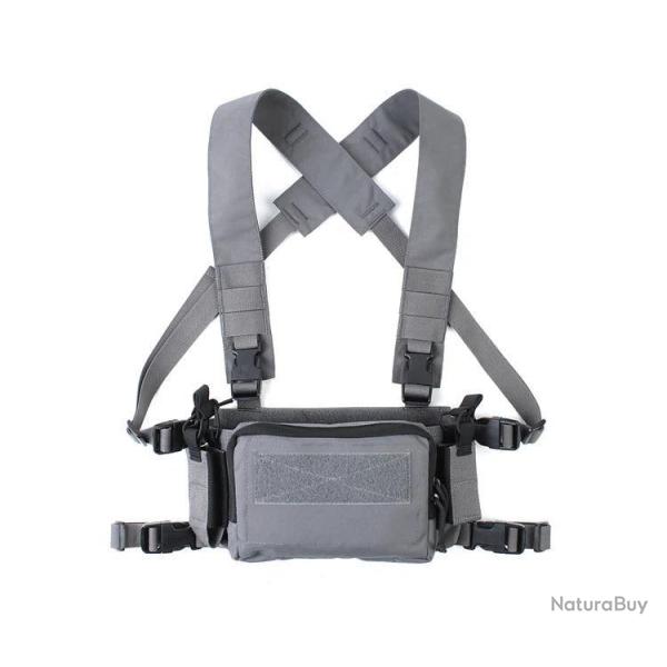 Pew Tactical Chest-Rig type D3CRM - Gris