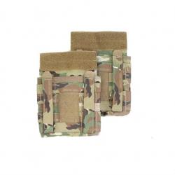 PEW TACTICAL Set de Poches Molle pour Plaques Latérales - Multicam