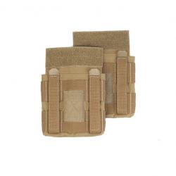 PEW TACTICAL Set de Poches Molle pour Plaques Latérales - Tan