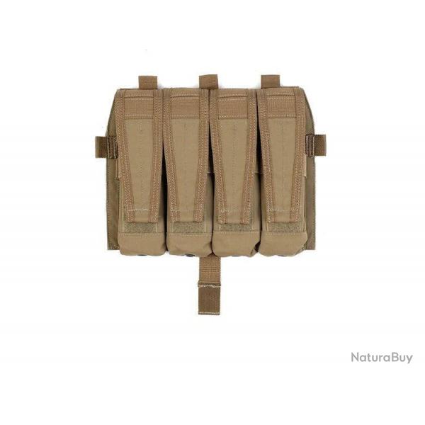 Pew Tactical Triple Porte Chargeur SMG type Detachable Flap - Tan