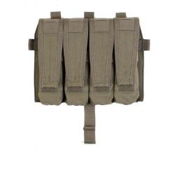 Pew Tactical Triple Porte Chargeur SMG type Detachable Flap - Ranger Green
