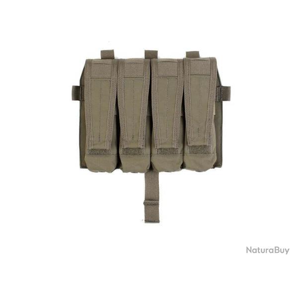Pew Tactical Triple Porte Chargeur SMG type Detachable Flap - Ranger Green