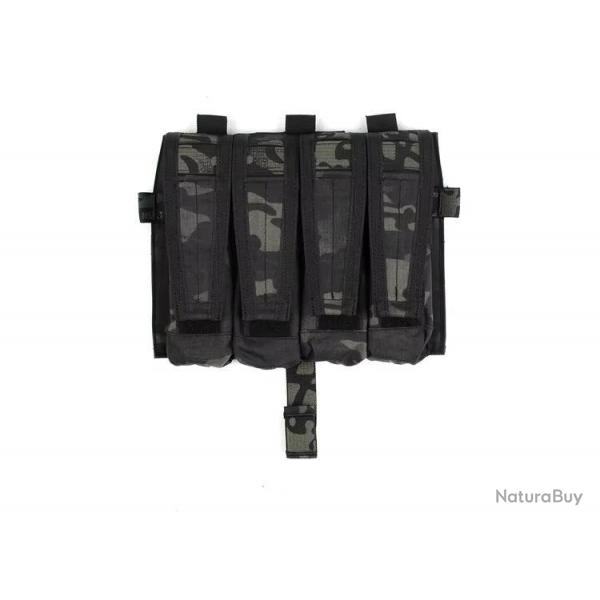 Pew Tactical Triple Porte Chargeur SMG type Detachable Flap - Multicam Noir