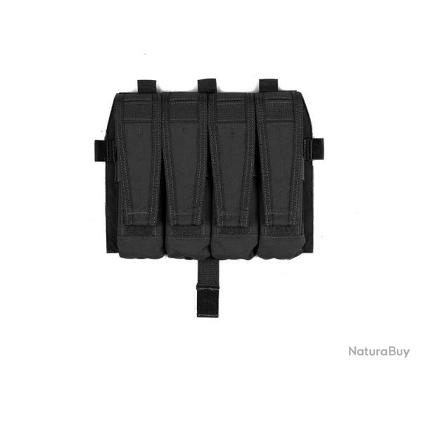 Pew Tactical Triple Porte Chargeur SMG type Detachable Flap - Noir