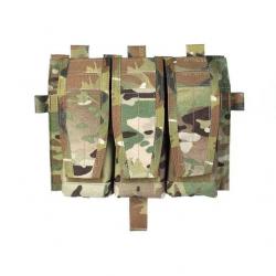 Pew Tactical Triple Porte-Chargeur 556 Detachable Flap - Multicam