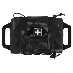 Poche tactique médicale type IFAK - Multicam noir