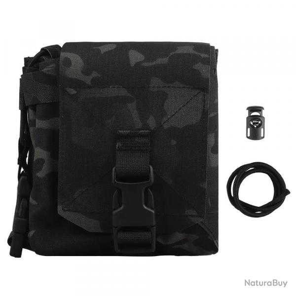 Pochette Multifonctionnelle Tactique Large - Multicam noir