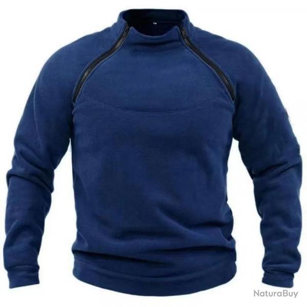 Pull Polaire - Bleu / XXL