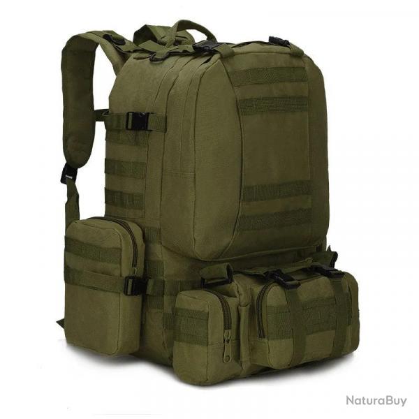 Sac  Dos Tactique Multifonction 50L - Vert OD