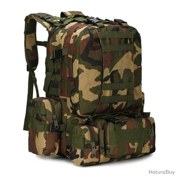 Sac  Dos Tactique Multifonction 50L - Woodland