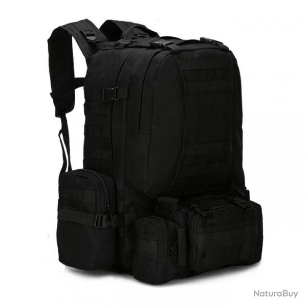 Sac  Dos Tactique Multifonction 50L - Noir