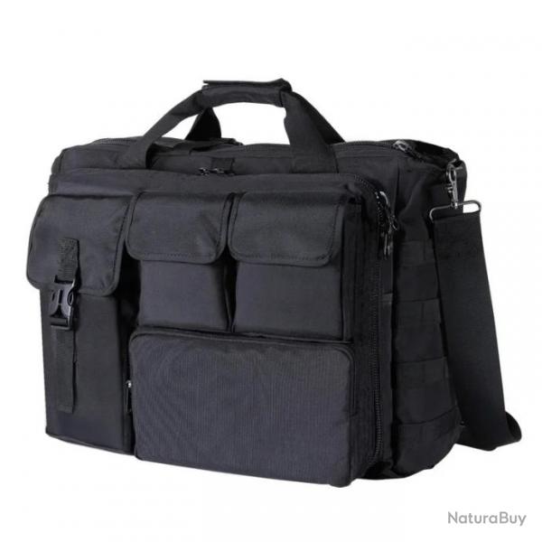 Sac Tactique Multifonction avec Systme MOLLE - Noir