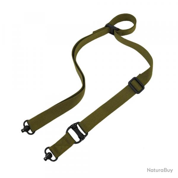 Sangle deux points avec fixations QD - Vert OD