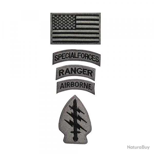 Set de Patch Force Spciale US - Gris