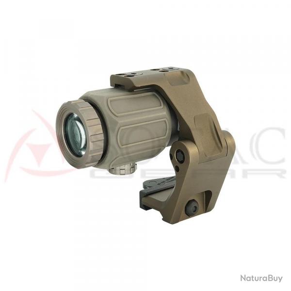 SOTAC GEAR Pack Magnifier 3X G43 + Monture QD FTC OMNI - Tan