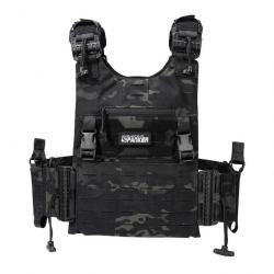 SPANKER Gilet Porte-plaque QD - Multicam Noir