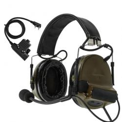 TAC-SKY Headset type Comtac II + PTT - Foliage Green