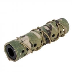 TOPTACPRO Couvre Silencieux 18 cm - Multicam