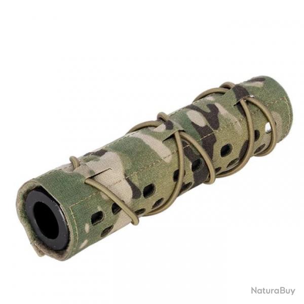 TOPTACPRO Couvre Silencieux 18 cm - Multicam / CHINA