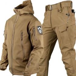 Uniforme SoftShell + Pantalon tactique Tan