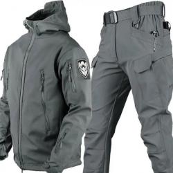 Uniforme SoftShell + Pantalon tactique Gris