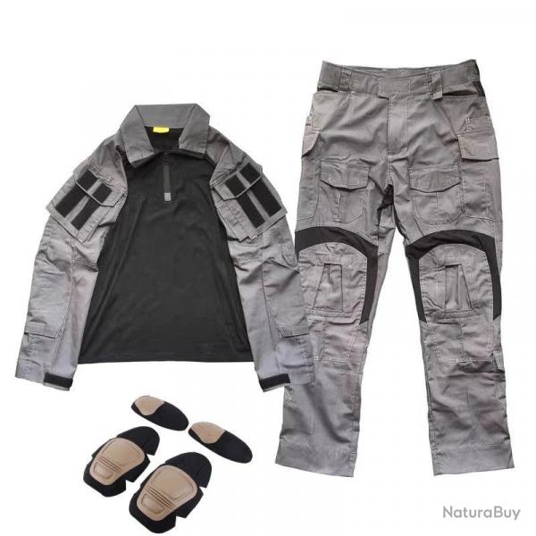 Uniforme Tactique type G3 GRIS GRIS