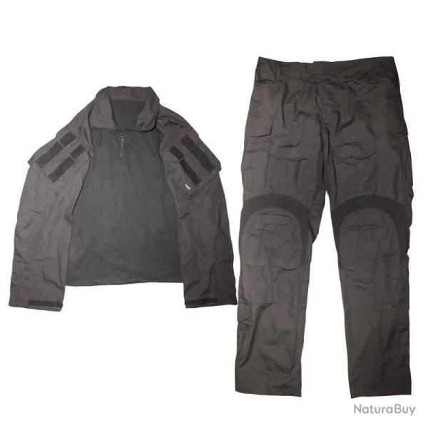 Uniforme Tactique Type G3 Noir Black