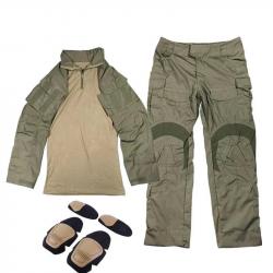 Uniforme Tactique type G3 VERT OD VERT OD