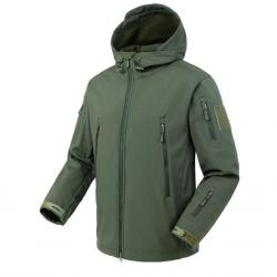 Veste Militaire Type Softshell - Vert OD / M